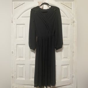 Vintage from France. Sheer black dress without slip.